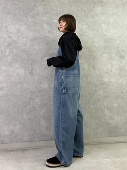 12OZデニム ペインターオーバーオールのコーディネートスナップ（M.F