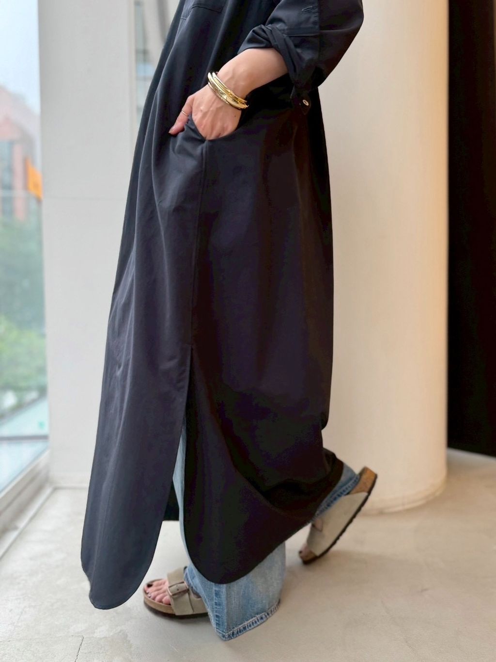 TAFFETA SHIRT ONE PIECEのコーディネートスナップ（WEB VC.N）｜L