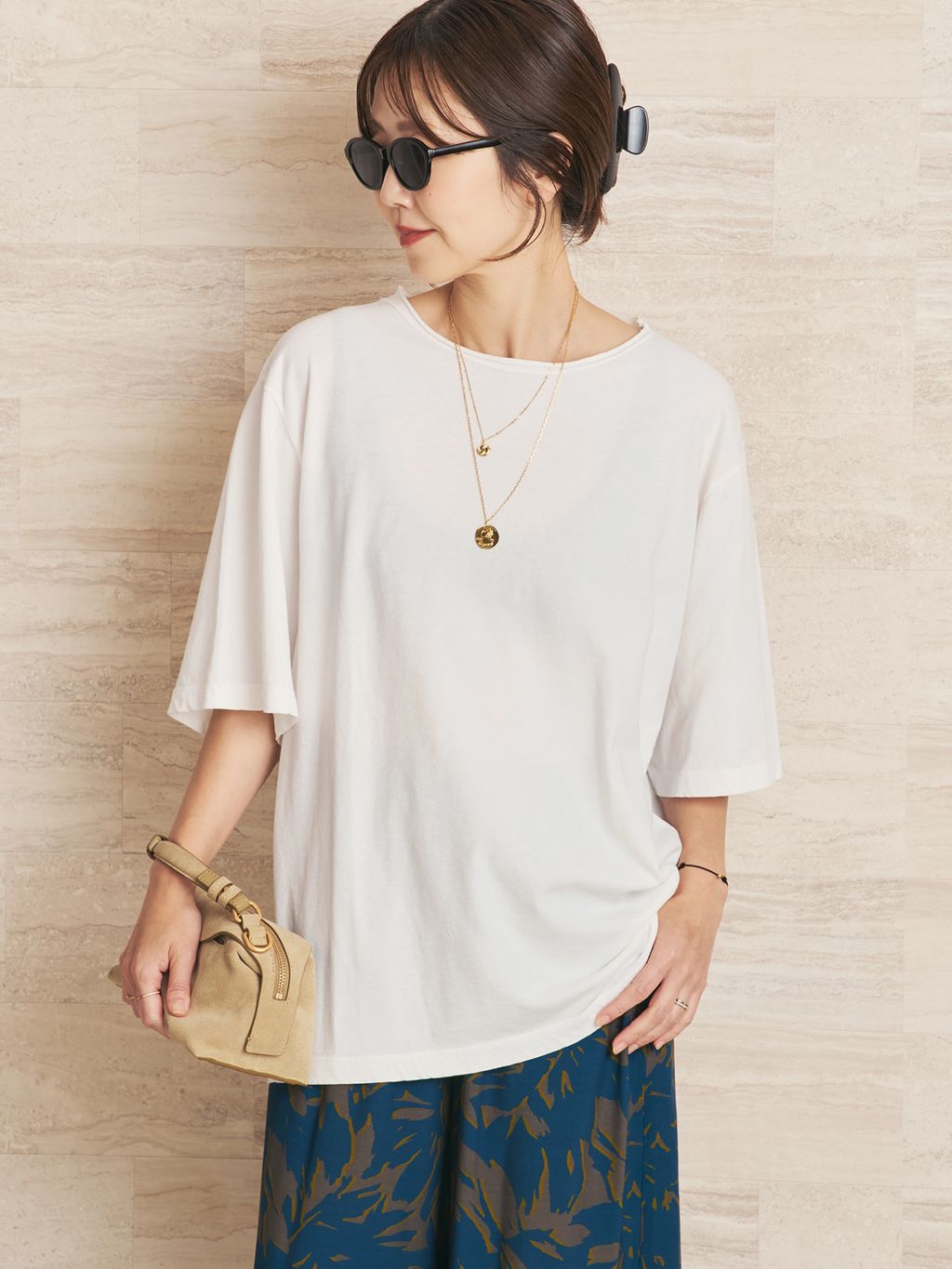Pigment over TEEのコーディネートスナップ（yoshie）｜Plage