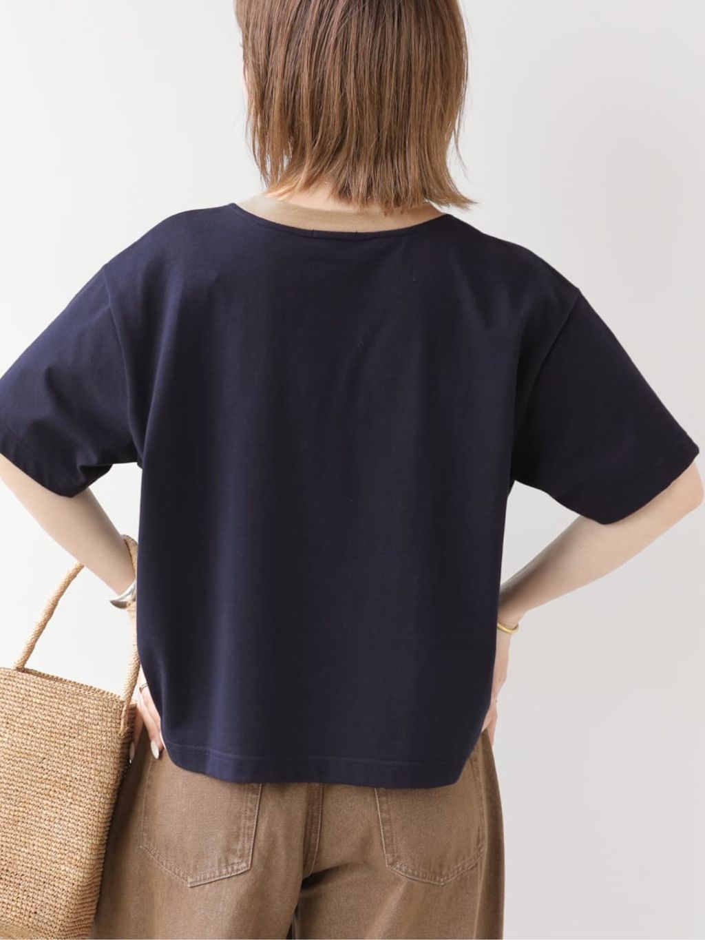 追加》別注【LACOSTE/ラコステ】リンガーTシャツのコーディネート