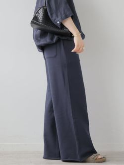 WEB限定追加2》ワイドスウェットパンツのコーディネートスナップ