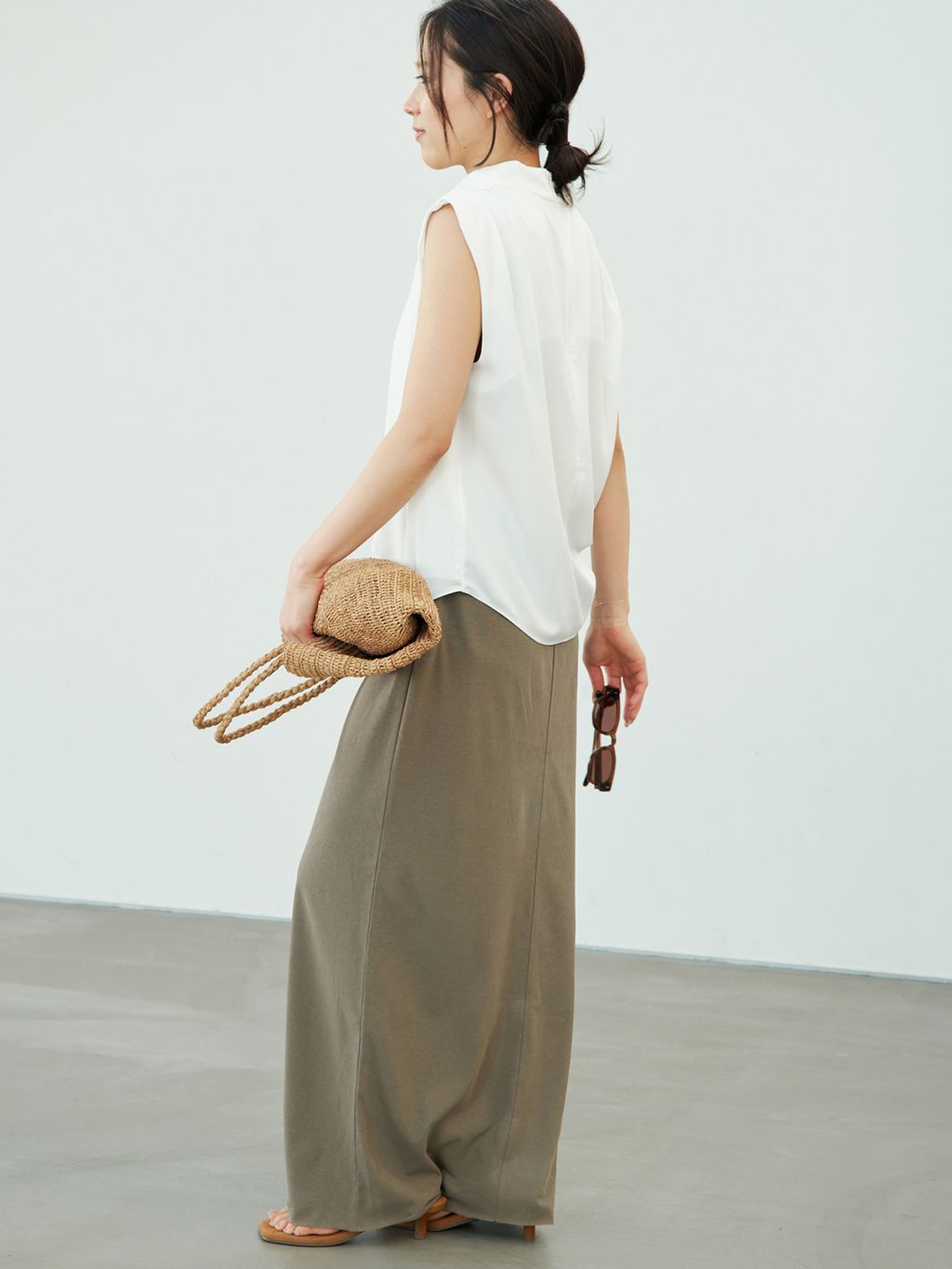 追加》RAFFIA BASKET バッグ 2のコーディネートスナップ（seri