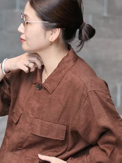 追加予約》リネンミリタリージャケットのコーディネートスナップ（Onda