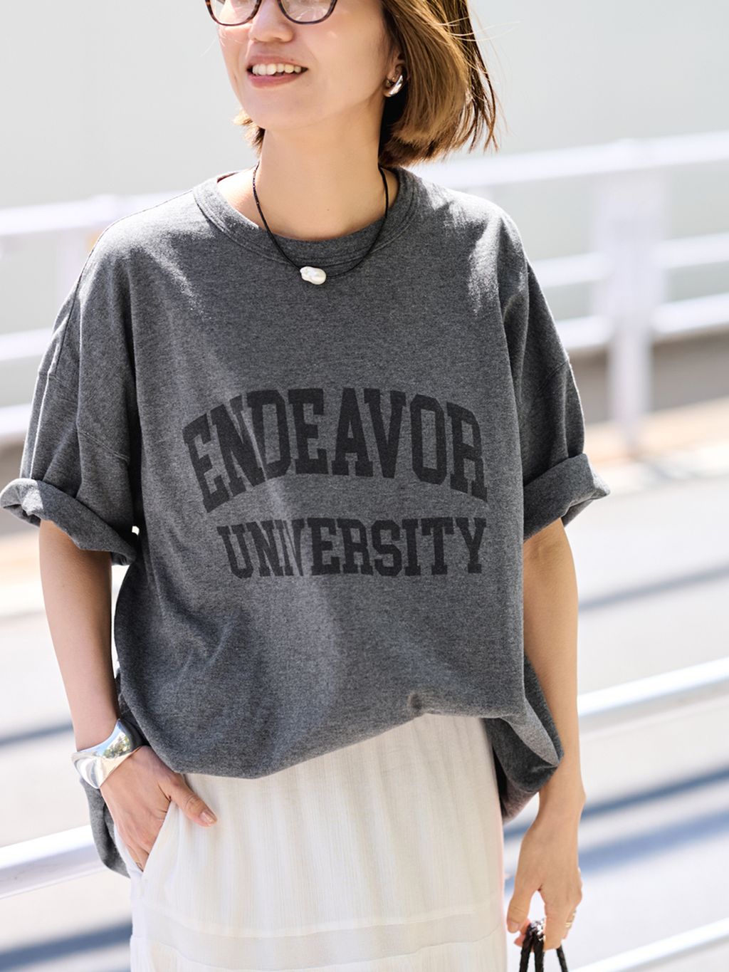 Framework　オーバーtee　2枚組セット ≪WEB限定 / 追加≫オーバーTEE 2のコーディネートスナップ（tomo
