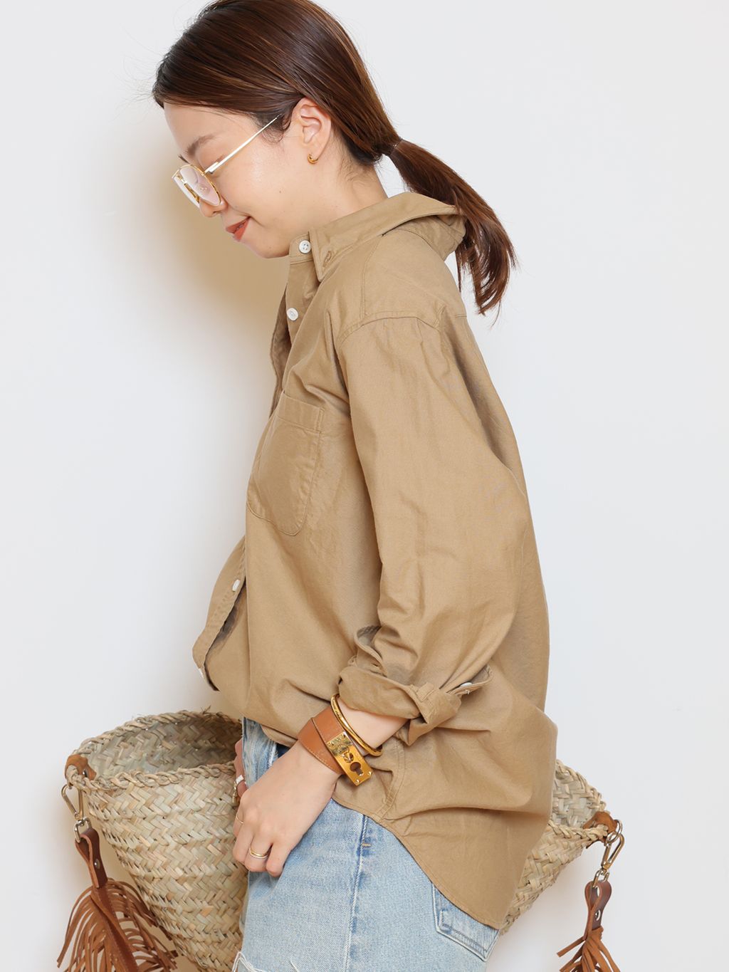 OXFORD ボタンダウン シャツのコーディネートスナップ（HASE）｜MUSE