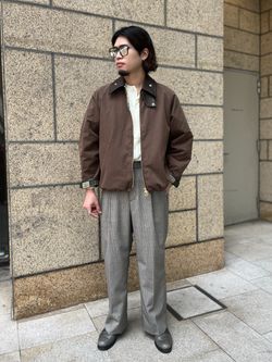 Barbour (バブアー) 別注 TRANSPORT MODIFYのコーディネートスナップ
