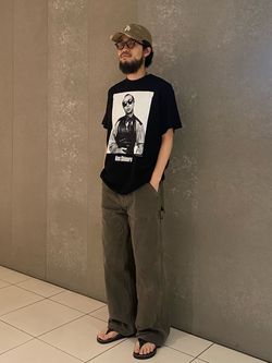 志村けん × JOURNAL STANDARD Tシャツのコーディネートスナップ