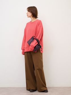 裏毛サイドジッププルオーバーのコーディネートスナップ（misato 