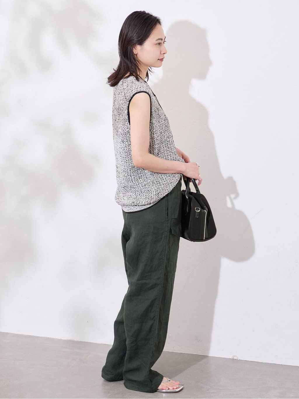 TICCA / ティッカ】リネンカーゴパンツのコーディネートスナップ
