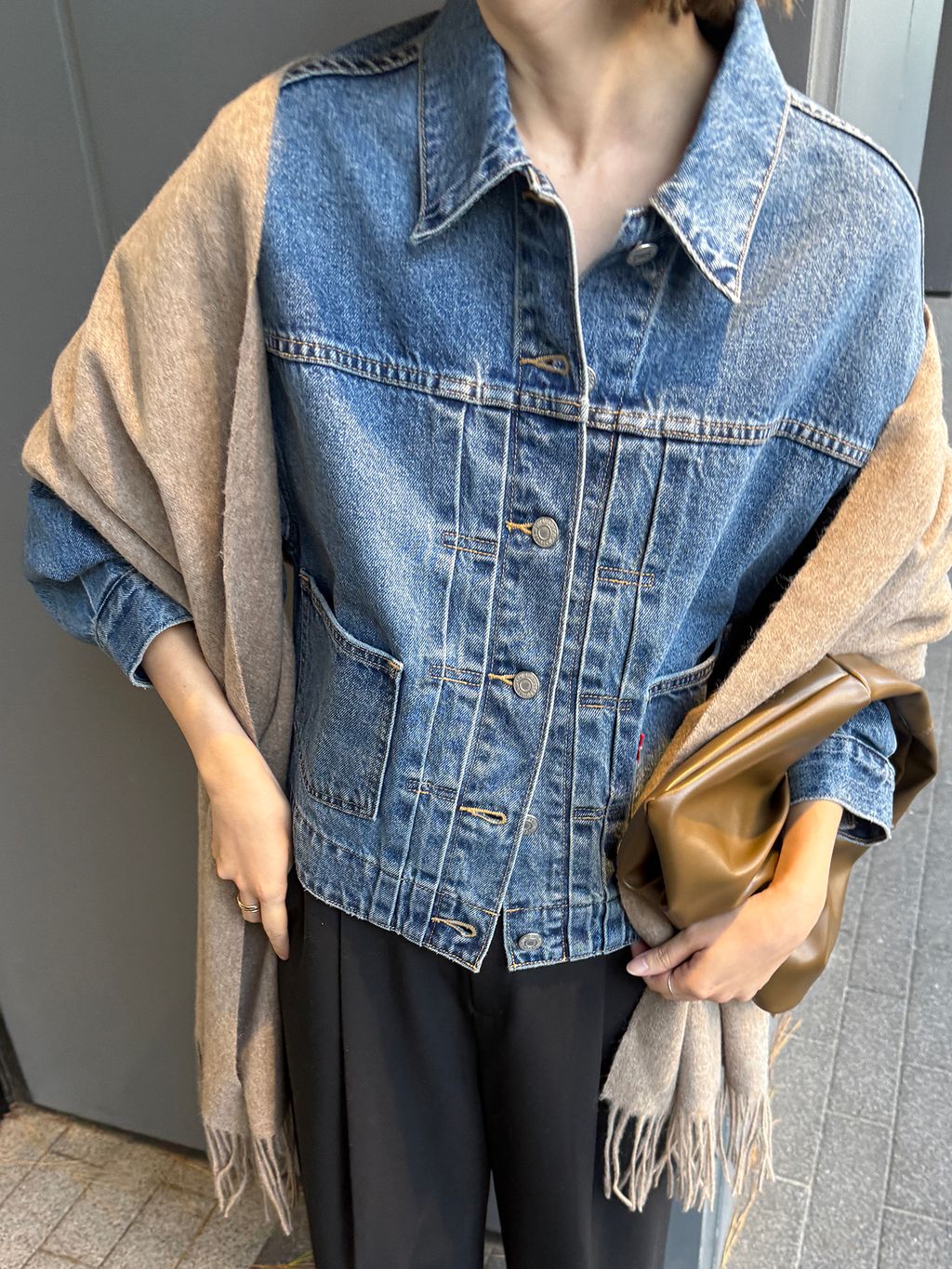 スローブイエナ　balloon sleeve tracker デニムジャケット 追加予約》Levi's/リーバイス SLOBE別注 BALLOON SLEEVE TRACKER