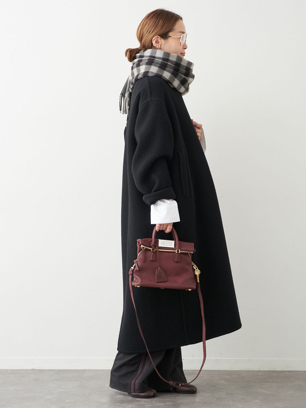 CASHEEP LONG コートのコーディネートスナップ（MIZU）｜Deuxieme