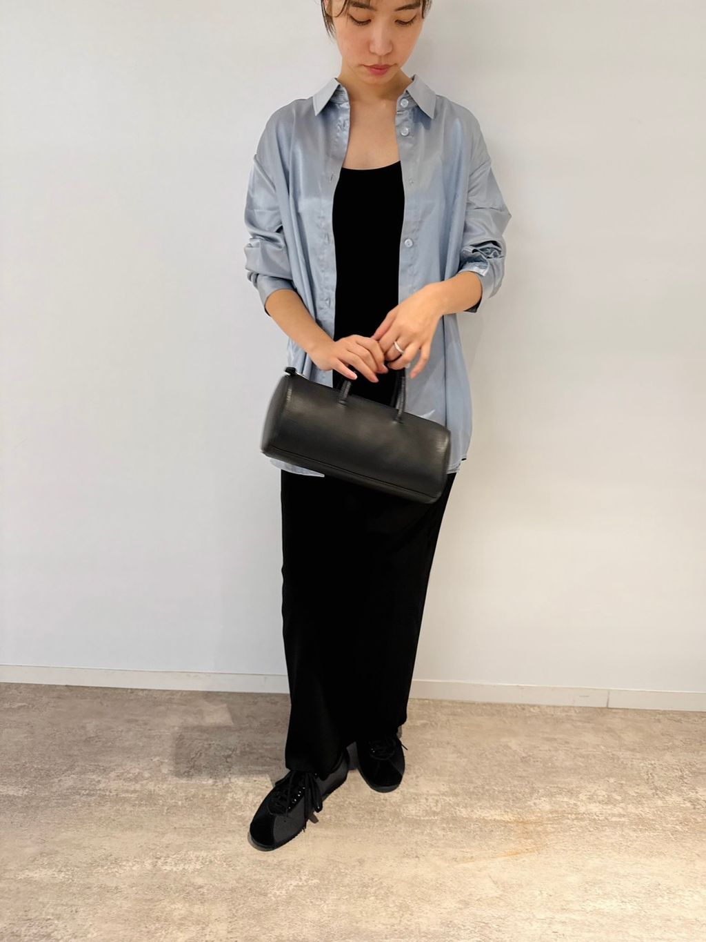 追加》abcスムースレザーボストンバッグのコーディネートスナップ（rio