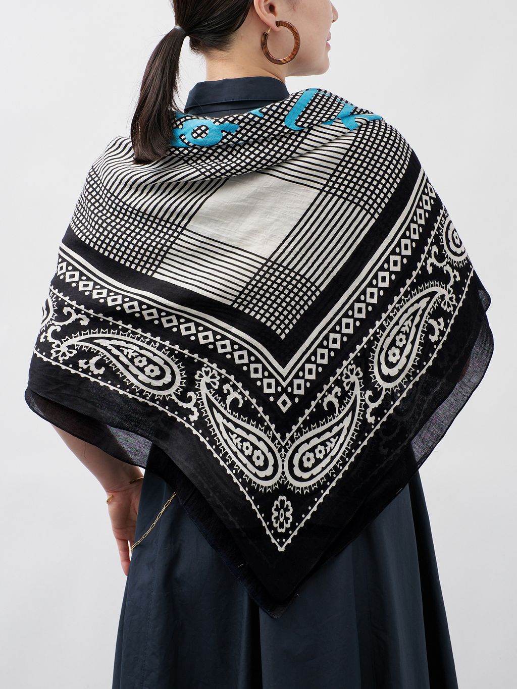 予約》manipuri マニプリ インドストール Tradition 120x120cmの