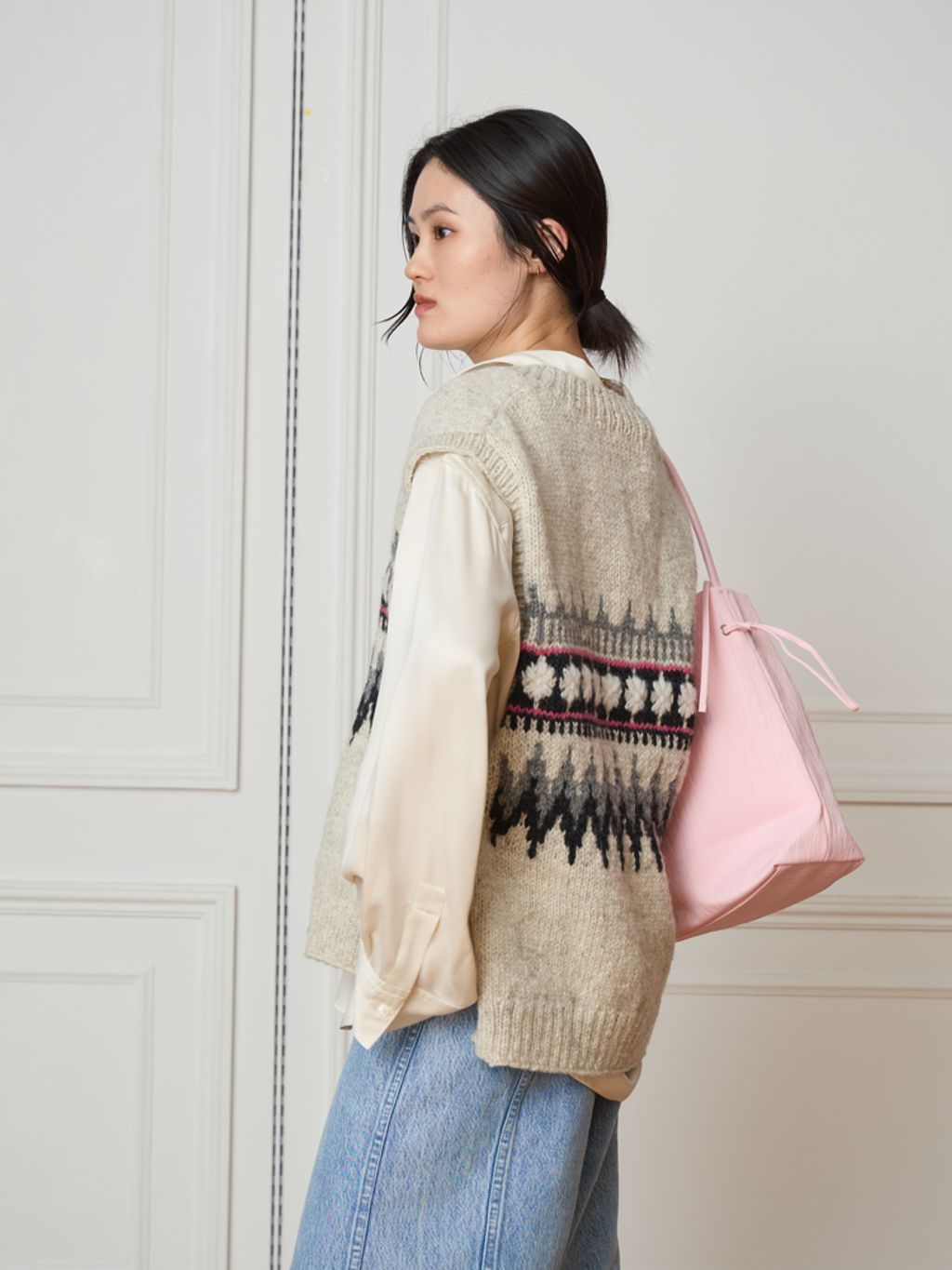 IENA LA BOUCLE ノルディックハンドニットベストのコーディネート
