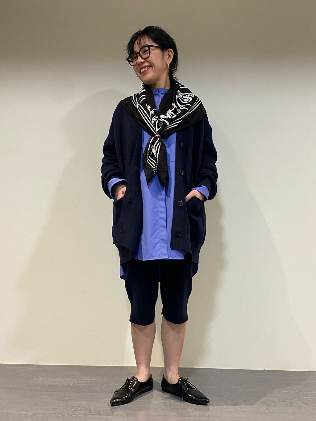 【新品タグ付き】VERMEIL par ienaジャガードニットカーディガン コットンカシミヤ WジャガードVネックカーディガンのコーディネート