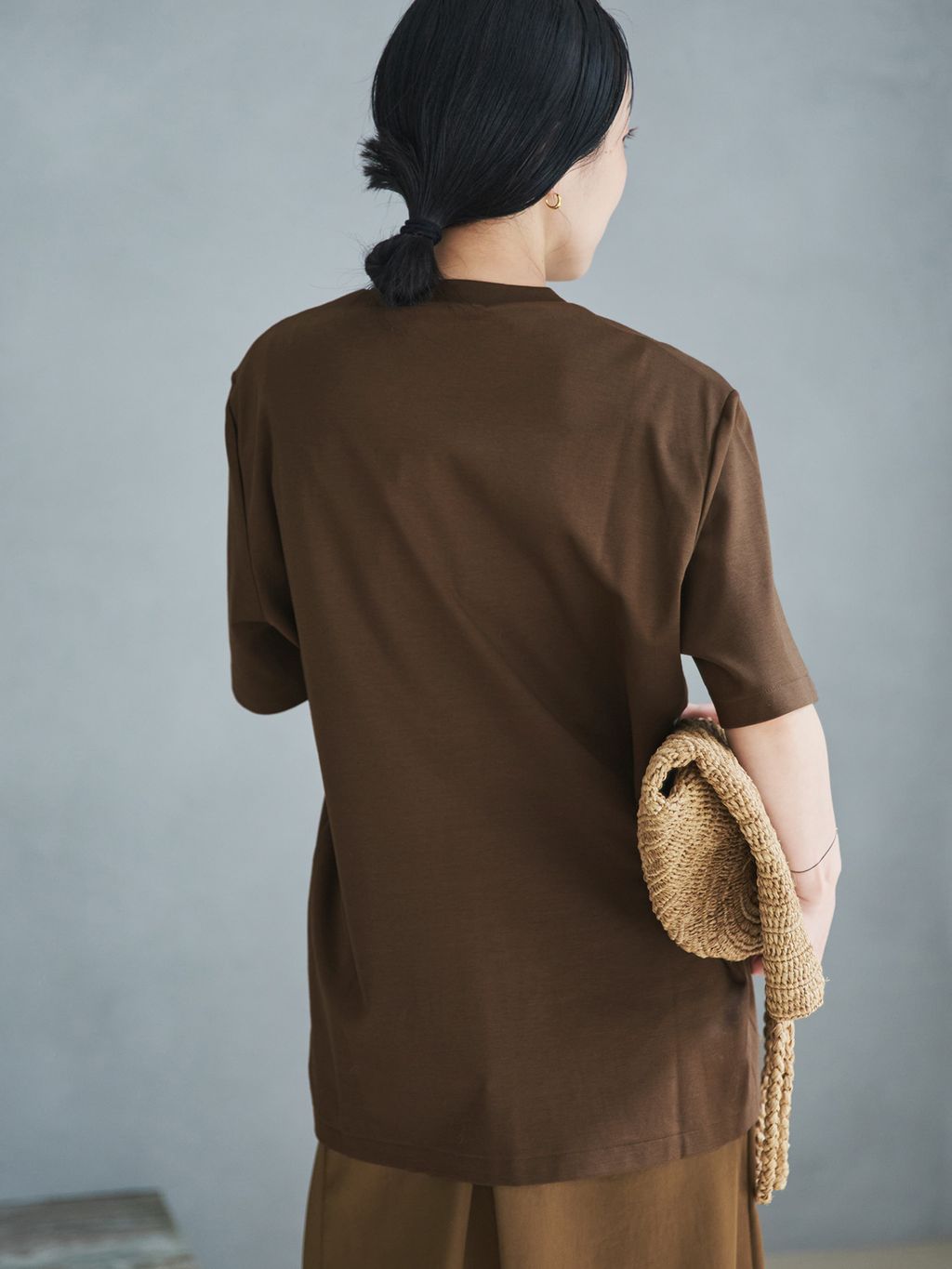 追加》RAFFIA BASKET バッグ 2のコーディネートスナップ（midori
