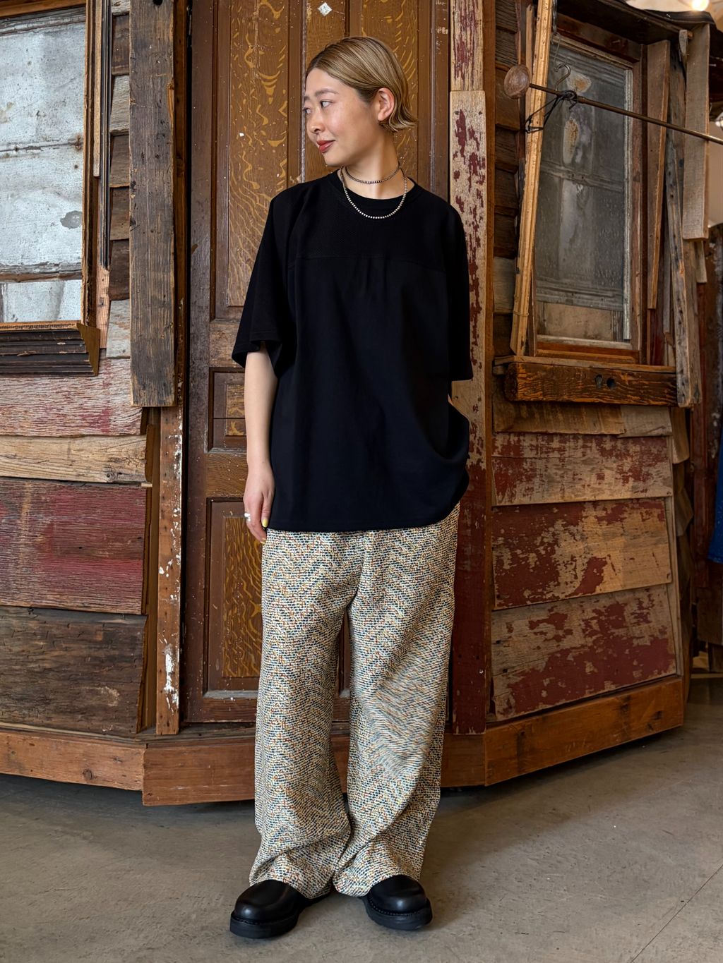 chimala】SELVEDGE DENIM SHORT JACKETのコーディネートスナップ（Y.S