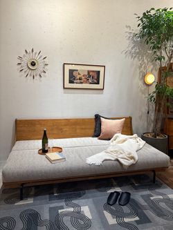 大型商品》HABITAT SOFA BED 200cm BEIGE ハビタソファ ベットの