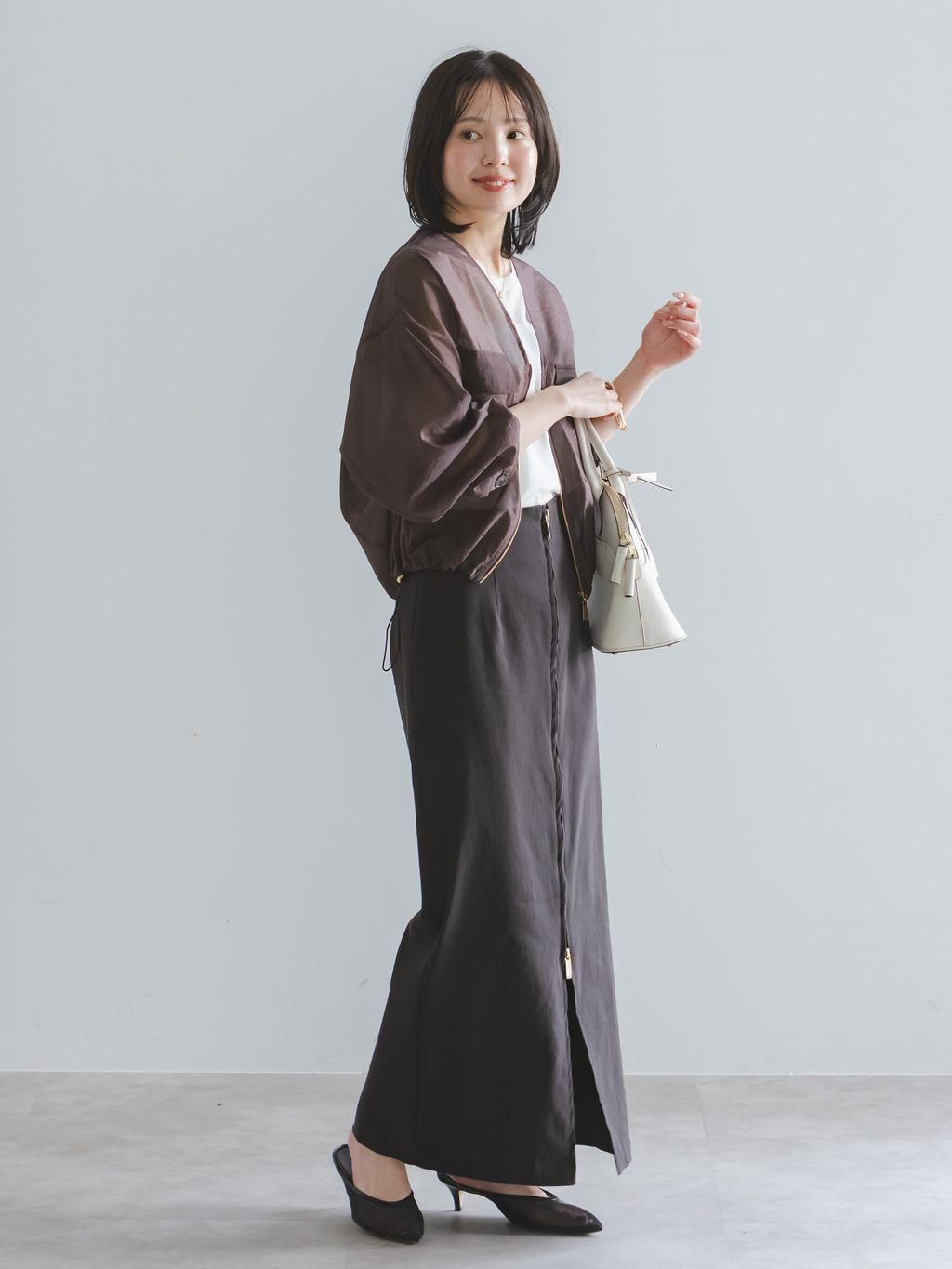 追加予約・新色》コンフォートストレッチジップタイトスカートの
