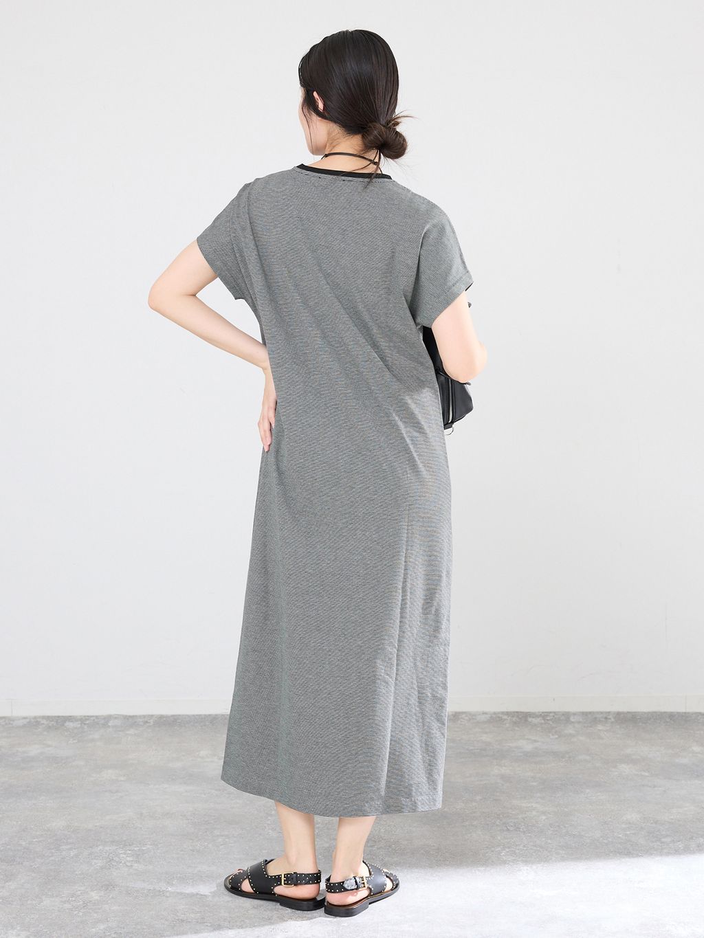 ATON/エイトン SUVIN 60/2 CAP SLEEVE DRESS ワンピースの