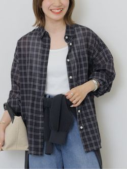 追加予約 / 新色》コットンローンチェックオーバーサイズの