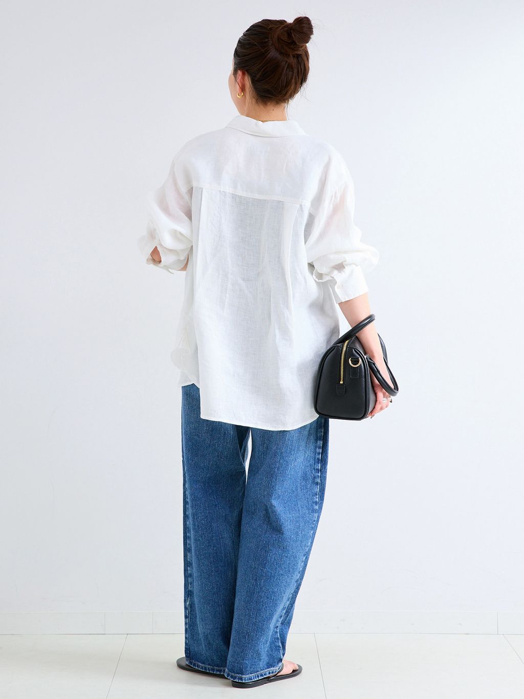 予約》《S/Mサイズ展開》手洗い可 / 2WAYフレンチリネンシャツの