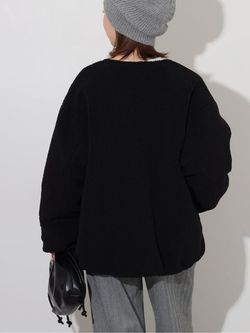 WEB限定追加予約》リバーシブルボアブルゾンのコーディネートスナップ