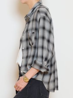 REMI RELIEF/レミレリーフ】 REMI RELIEF RAYON チェックシャツの