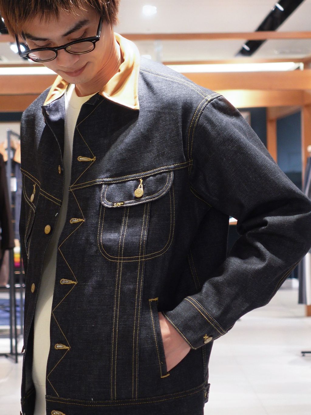 Lee (リー) 別注 101*101-J RIDERS RIGID デニムジャケットの
