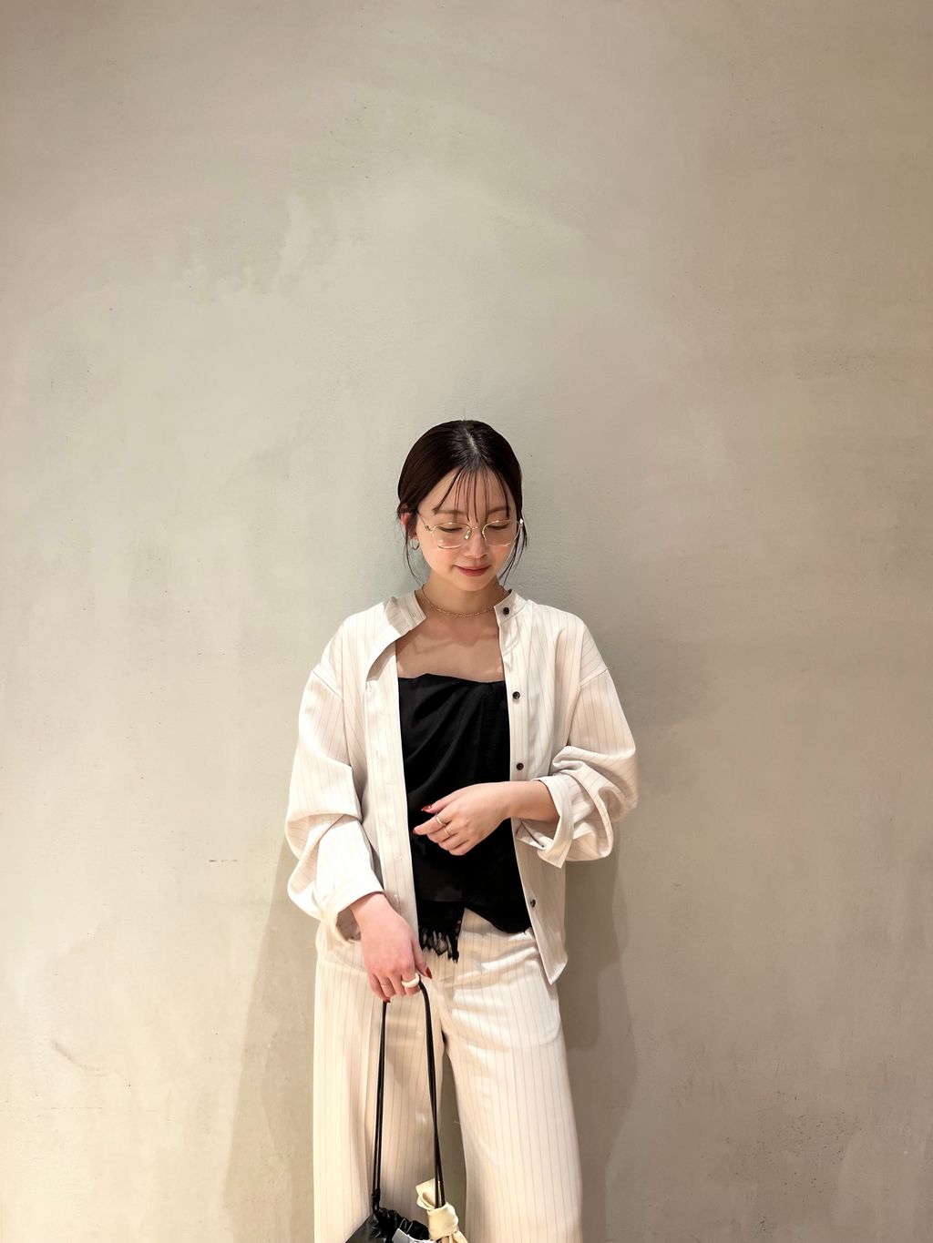 Plage Pin stripeバンドカラーシャツ Pin stripeバンドカラーシャツ（シャツ／ブラウス）｜Plage
