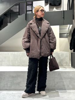 追加2》ARTIROSA撥水テイラーコクーンダウンのコーディネートスナップ