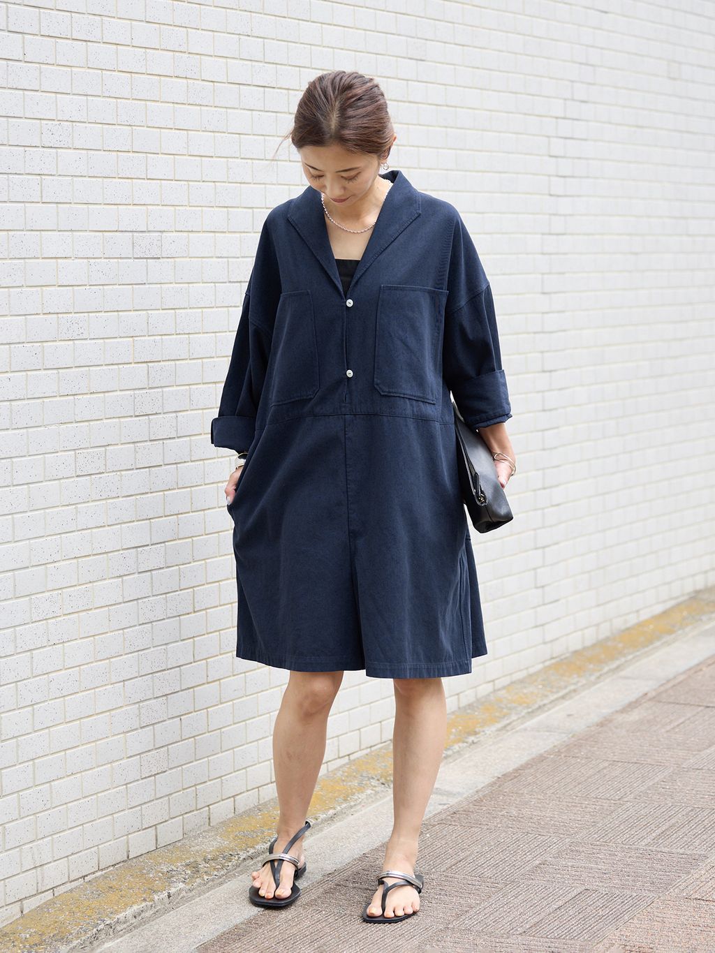 Hard Twist Yarn オールインワンのコーディネートスナップ（VERMEIL