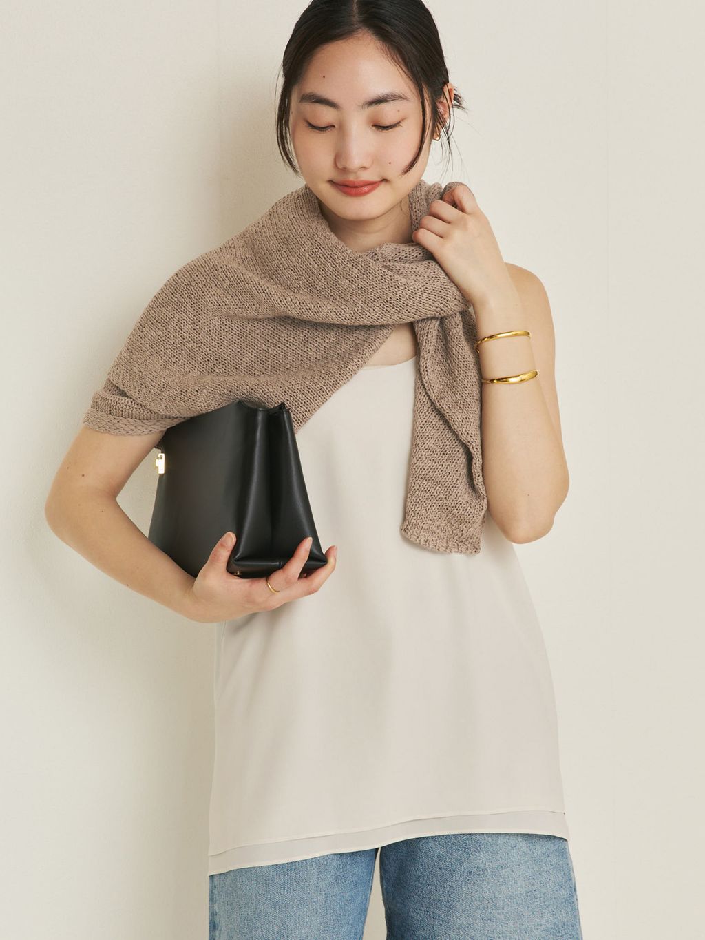 追加》linen mix loose プルオーバーのコーディネートスナップ（mizuka