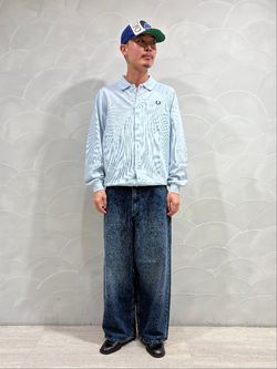 FRED PERRY / フレッドペリー 別注 フル ボタン ピケ ポロシャツの