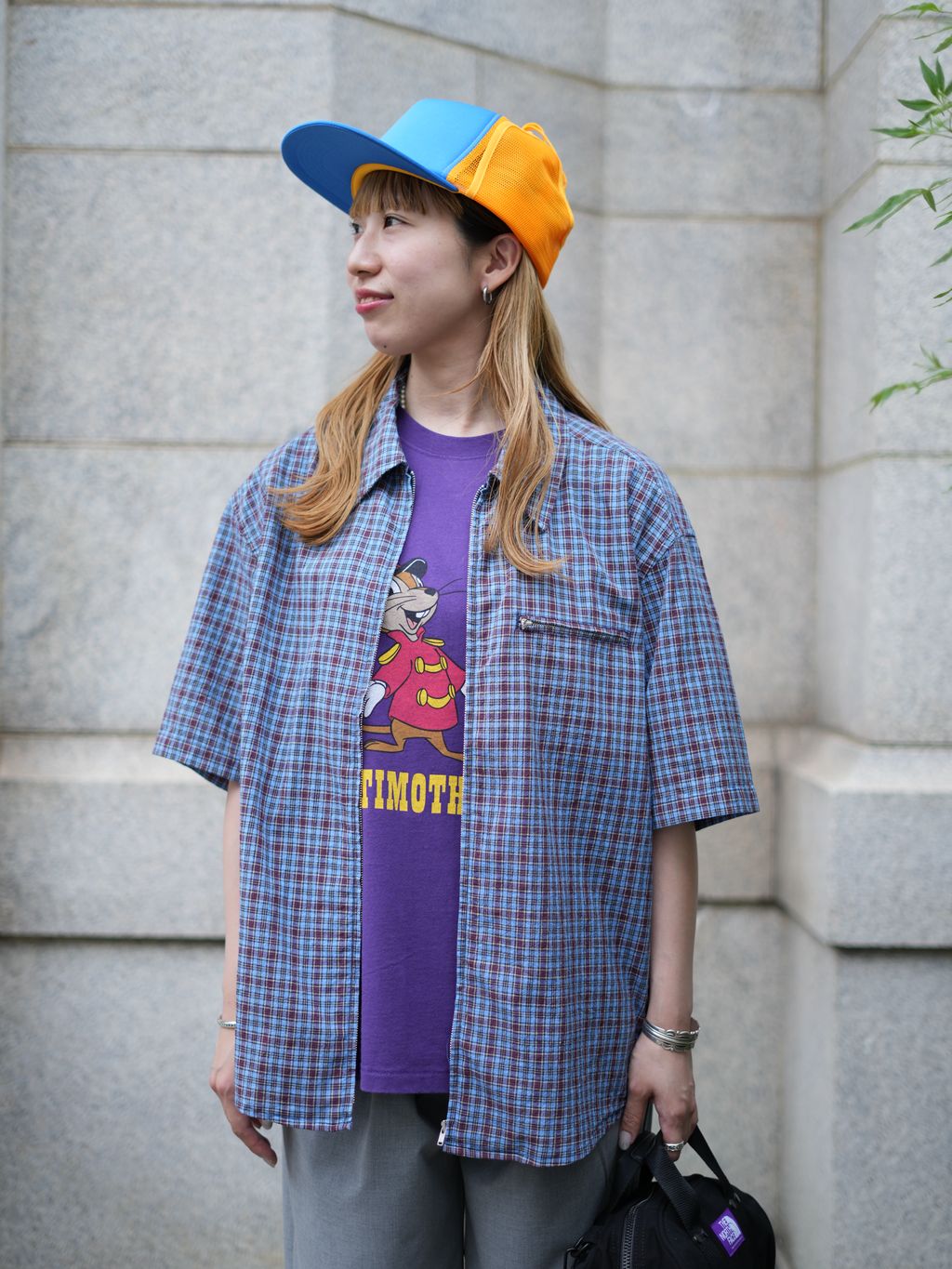 TR アンクル フィット スラックスのコーディネートスナップ（momone
