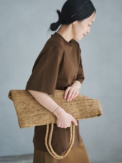 追加》RAFFIA BASKET バッグ 2のコーディネートスナップ（midori