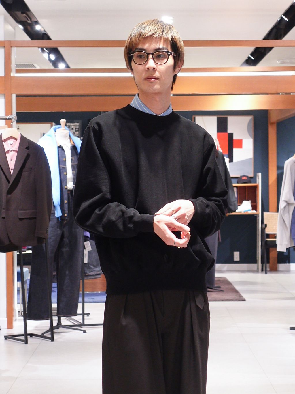 AURALEE (オーラリー) SMOOTH SOFT BD SWEAT P/Oのコーディネート