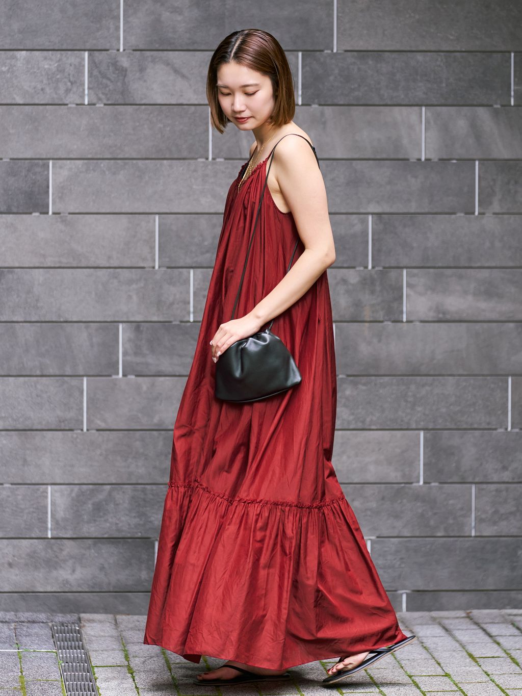 cotton/silk summer ワンピースのコーディネートスナップ（yuzuki