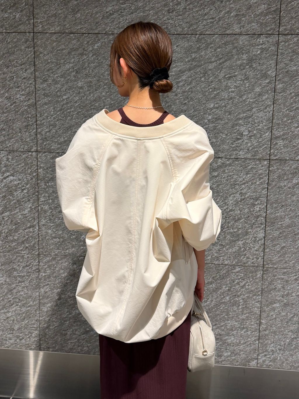 NOBLE ノーブル　ハイツイストダブルクロスMA-1ブルゾン　サイズ36 ハイツイストダブルクロスMA-1ブルゾン（MA-1）｜NOBLE（ノーブル）の
