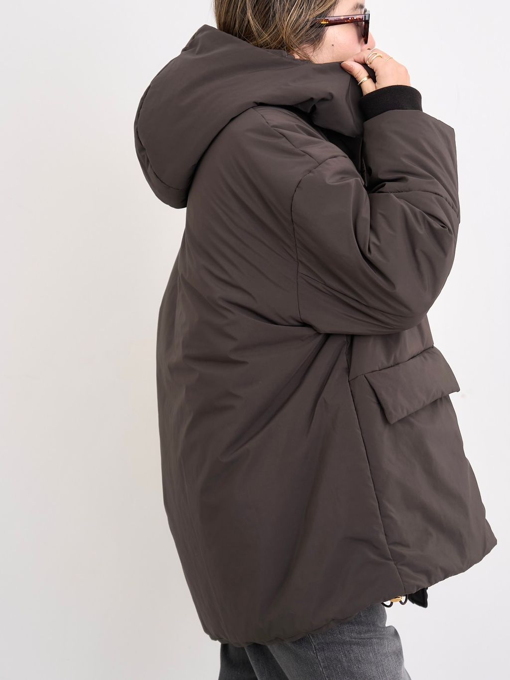 予約》LISIERE 2way Padding Coatのコーディネートスナップ（BUYER.N