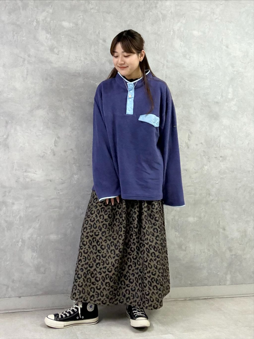 追加予約》ダブルJQレオパ スカートのコーディネートスナップ（M.F