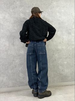 ジャーナルスタンダードラックス　ドットローン ハイネック パフスリーブブラウス 予約》ローンレース ハイネックパフブラウスのコーディネートスナップ