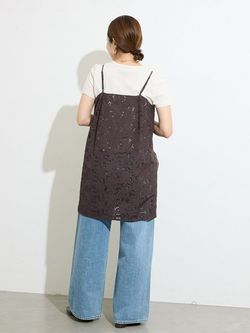 別注【TICCA / ティッカ】フラワーレースキャミのコーディネート