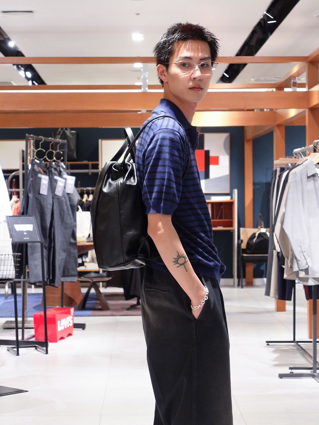 AURALEE (オーラリー) HIGH GAUGE COTTON KNIT SKIPPER ポロの