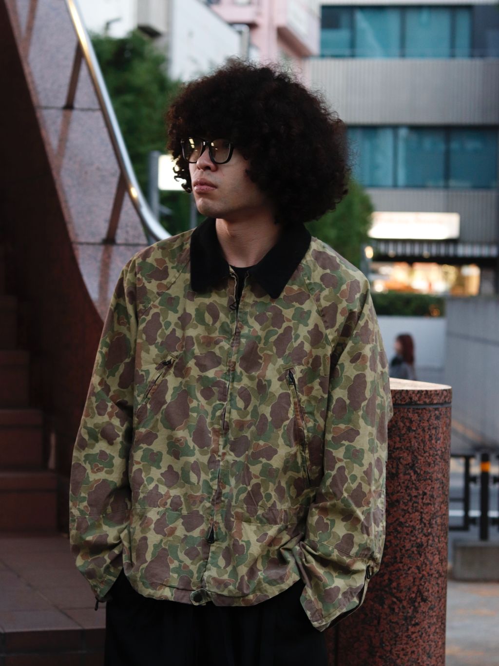 ANCELLM / アンセルム CAMO ZIPUP JACKETのコーディネートスナップ
