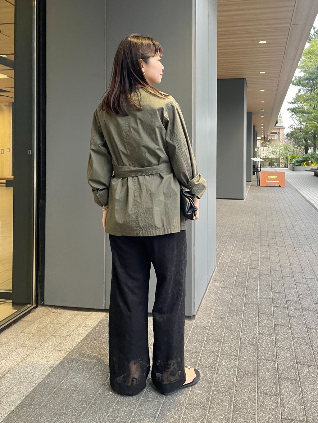 追加》ノーカラーサファリブルゾンのコーディネートスナップ（miya