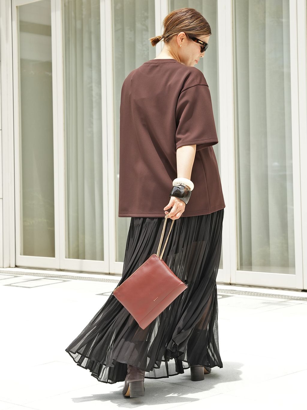 ドゥーズィエムクラス Sheer Boho スカートのコーディネートスナップ（HIRO）｜Deuxieme