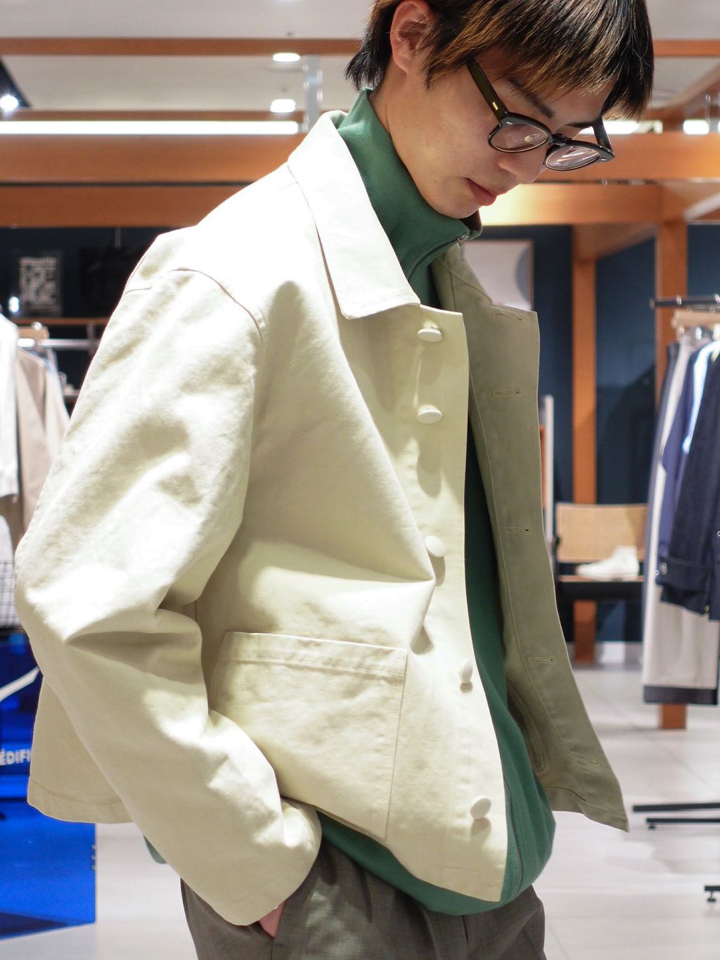 AURALEE (オーラリー) GARMENT-DYED ORGANIC COTTON HEAVY TWILL SHORT