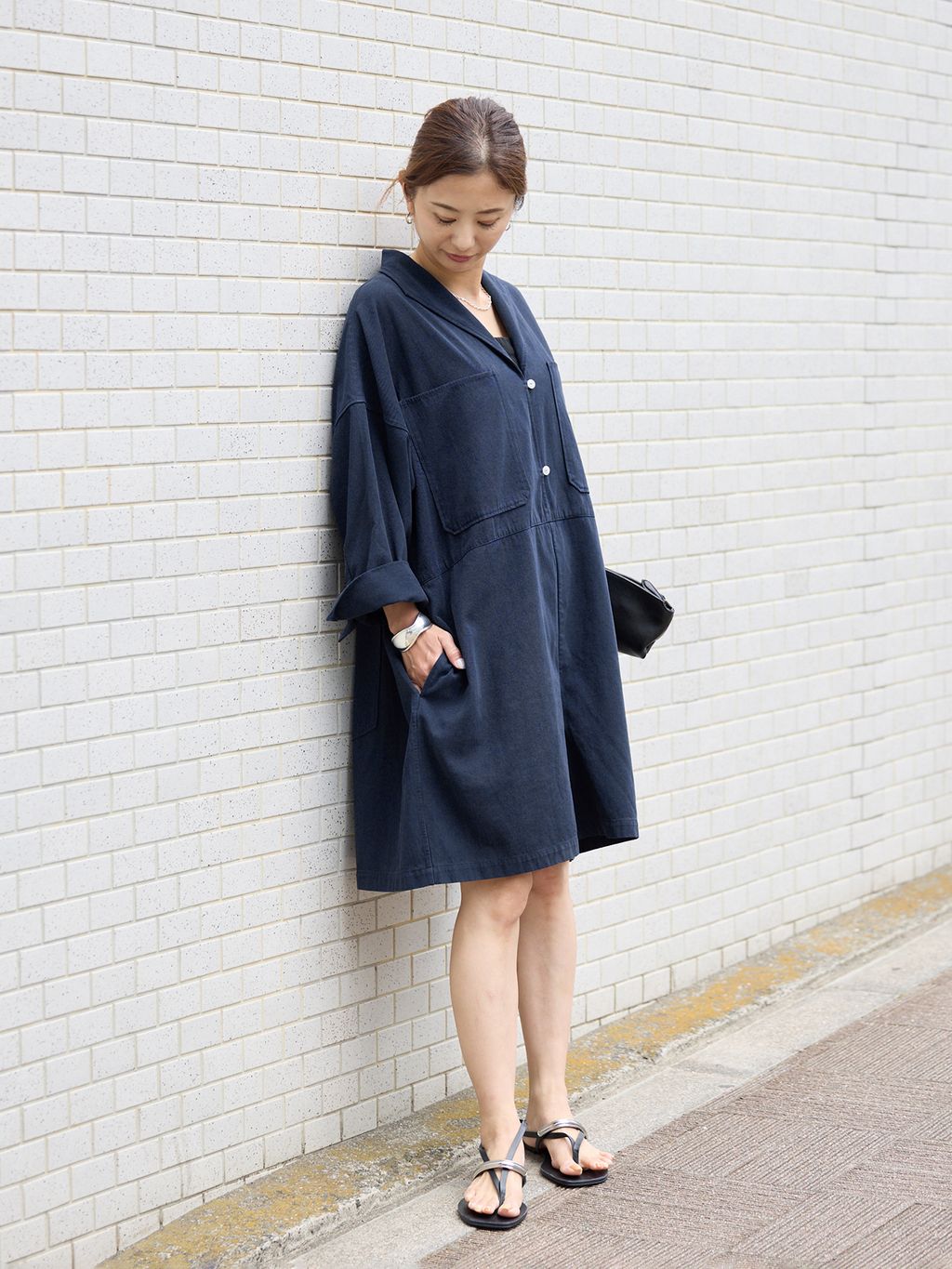 Hard Twist Yarn オールインワンのコーディネートスナップ（VERMEIL