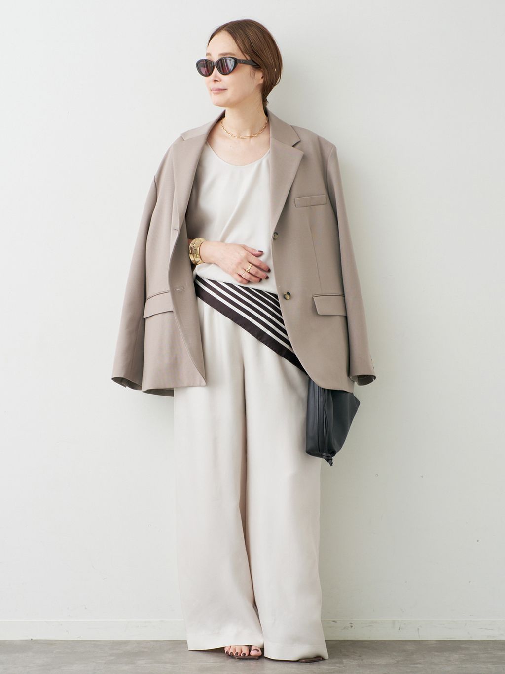 Angelico Oversized ジャケットのコーディネートスナップ（MIZU